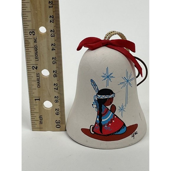 Sandstone Creations  DeGrazia Albuquerque Fiesta Christmas Bell Ornament - Picture 10 of 12